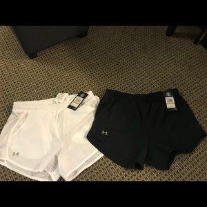 BUNDLE!!! White & Black Under Armour Shorts